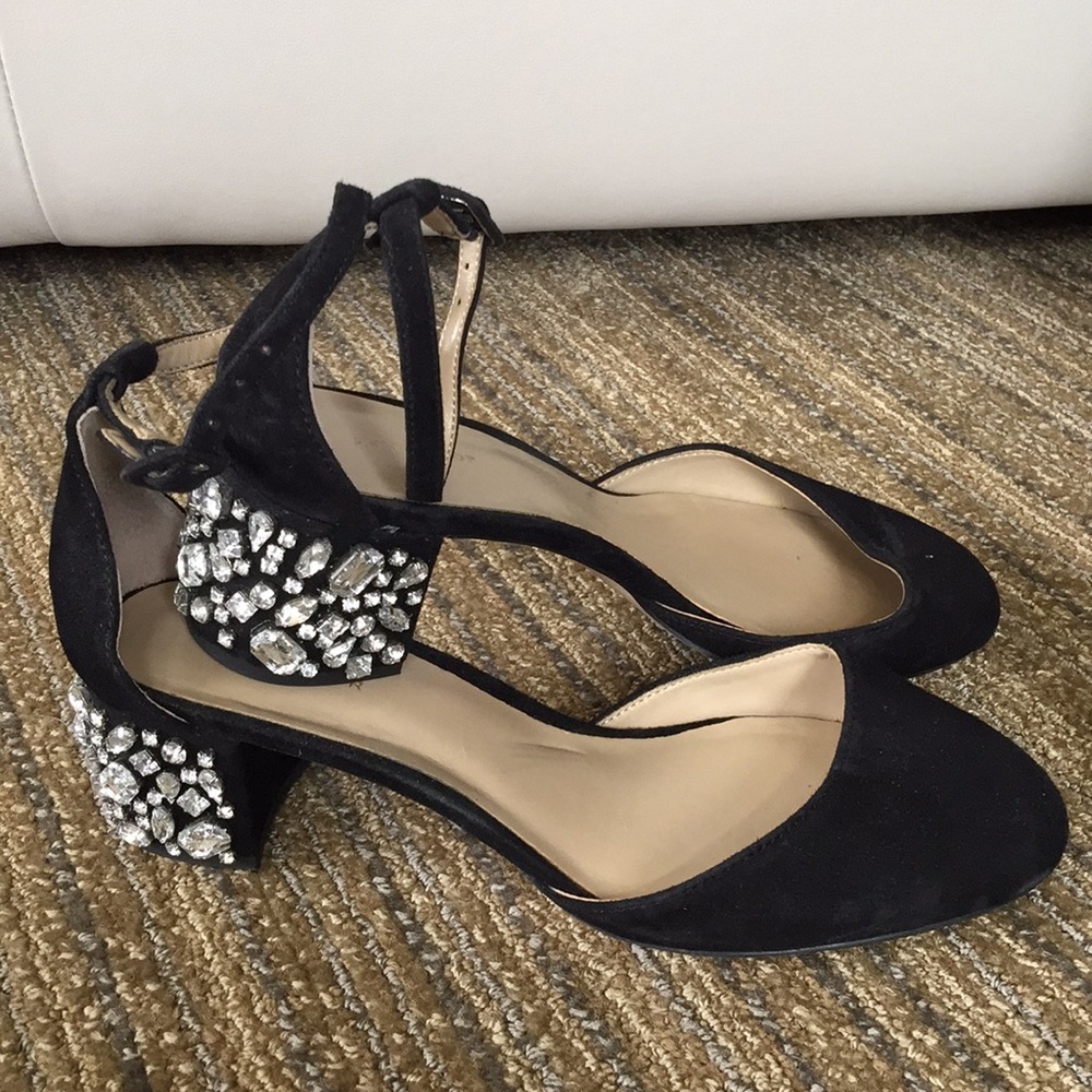 Rhinestone embellished heels